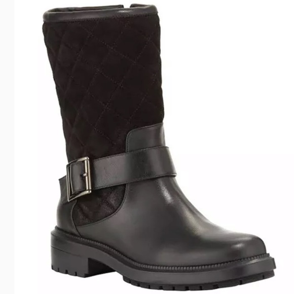 Aquatalia Leather Suede Quilted Lila Boots Sz 10